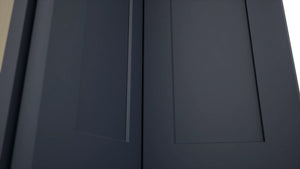 Fabuwood Galaxy Indigo WPC2439 Wall Corner Pie Cabinet, Detail View