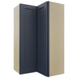 Fabuwood Galaxy Indigo WPC2442 Wall Corner Pie Cabinet, Front View