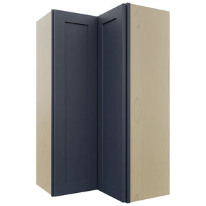 Fabuwood Galaxy Indigo WPC2442 Wall Corner Pie Cabinet, Front View