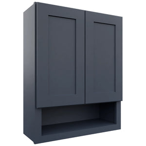 Fabuwood Galaxy Indigo WVS2430 Vanity Wall Storage, Front View