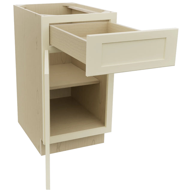 Fabuwood Galaxy Linen B18 Base Standard Cabinet, Open View