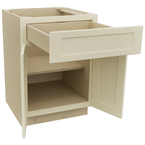 Fabuwood Galaxy Linen B24 Base Standard Cabinet, Open View