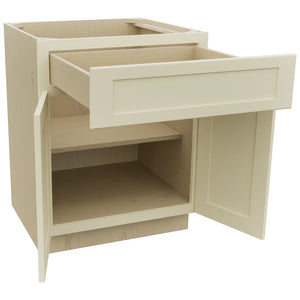Fabuwood Galaxy Linen B27 Base Standard Cabinet, Open View