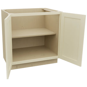 Fabuwood Galaxy Linen B33FD Base Full Door Cabinet, Open View
