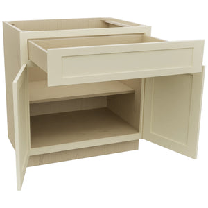 Fabuwood Galaxy Linen B33SDF Base Standard Cabinet, Open View