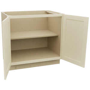 Fabuwood Galaxy Linen B36FD Base Full Door Cabinet, Open View