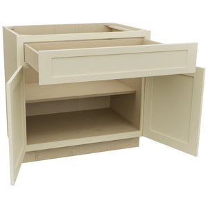 Fabuwood Galaxy Linen B36SDF Base Standard Cabinet, Open View