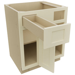 Fabuwood Galaxy Linen BLB36/39 Base Corner Blind Cabinet, Open View