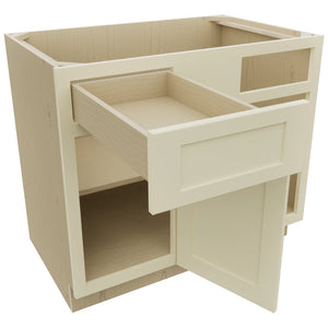 Fabuwood Galaxy Linen BLB42/45 Base Corner Blind Cabinet, Open View