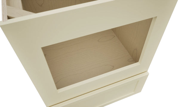 Fabuwood Galaxy Linen BMC24 Base Microwave Cabinet, Detail View