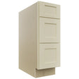 Fabuwood Galaxy Linen DB12 Base 3 Drawers Cabinet, Front View