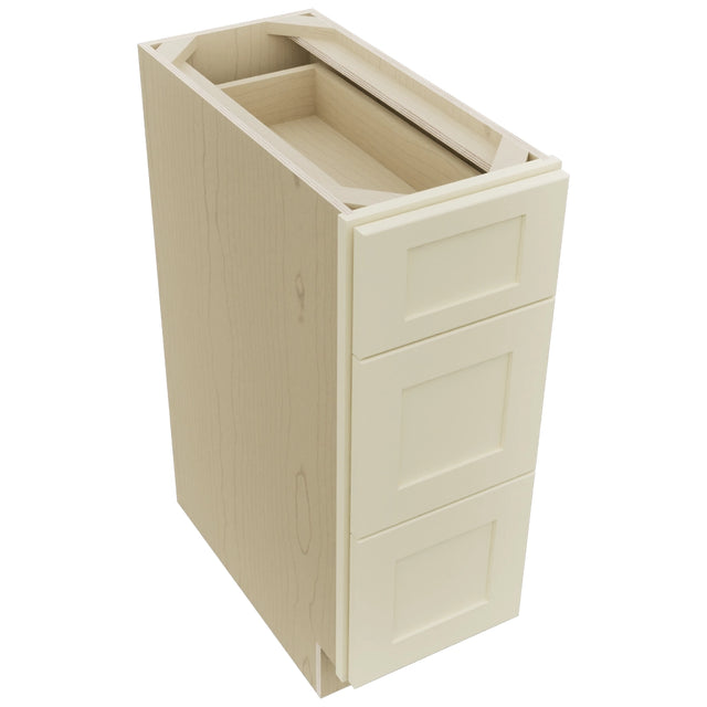 Fabuwood Galaxy Linen DB12 Base 3 Drawers Cabinet, Top View