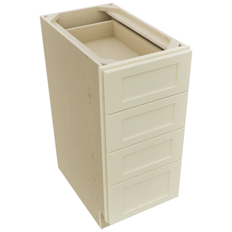 Fabuwood Galaxy Linen DB15-4 Base 4 Drawers Cabinet, Top View