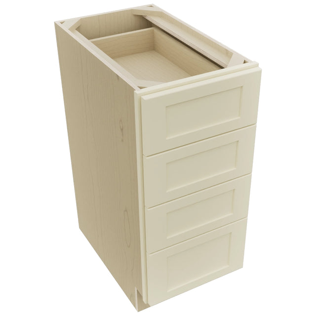 Fabuwood Galaxy Linen DB15-4 Base 4 Drawers Cabinet, Top View