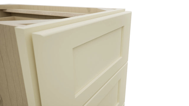 Fabuwood Galaxy Linen DB15-4 Base 4 Drawers Cabinet, Detail View
