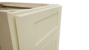 Fabuwood Galaxy Linen DB15 Base 3 Drawers Cabinet, Detail View