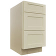 Fabuwood Galaxy Linen DB18 Base 3 Drawers Cabinet, Front View