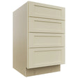 Fabuwood Galaxy Linen DB21-4 Base 4 Drawers Cabinet, Front View