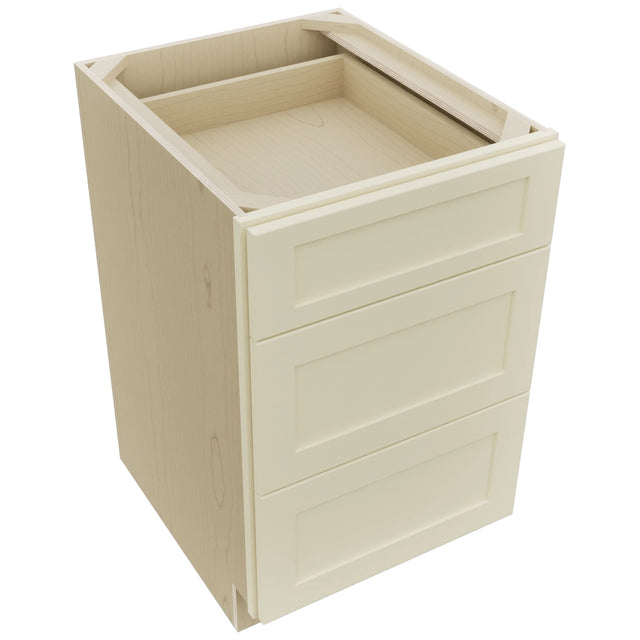 Fabuwood Galaxy Linen DB21 Base 3 Drawers Cabinet, Top View