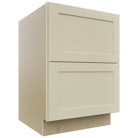 Fabuwood Galaxy Linen DB24-2 Base 2 Drawers Cabinet, Front View