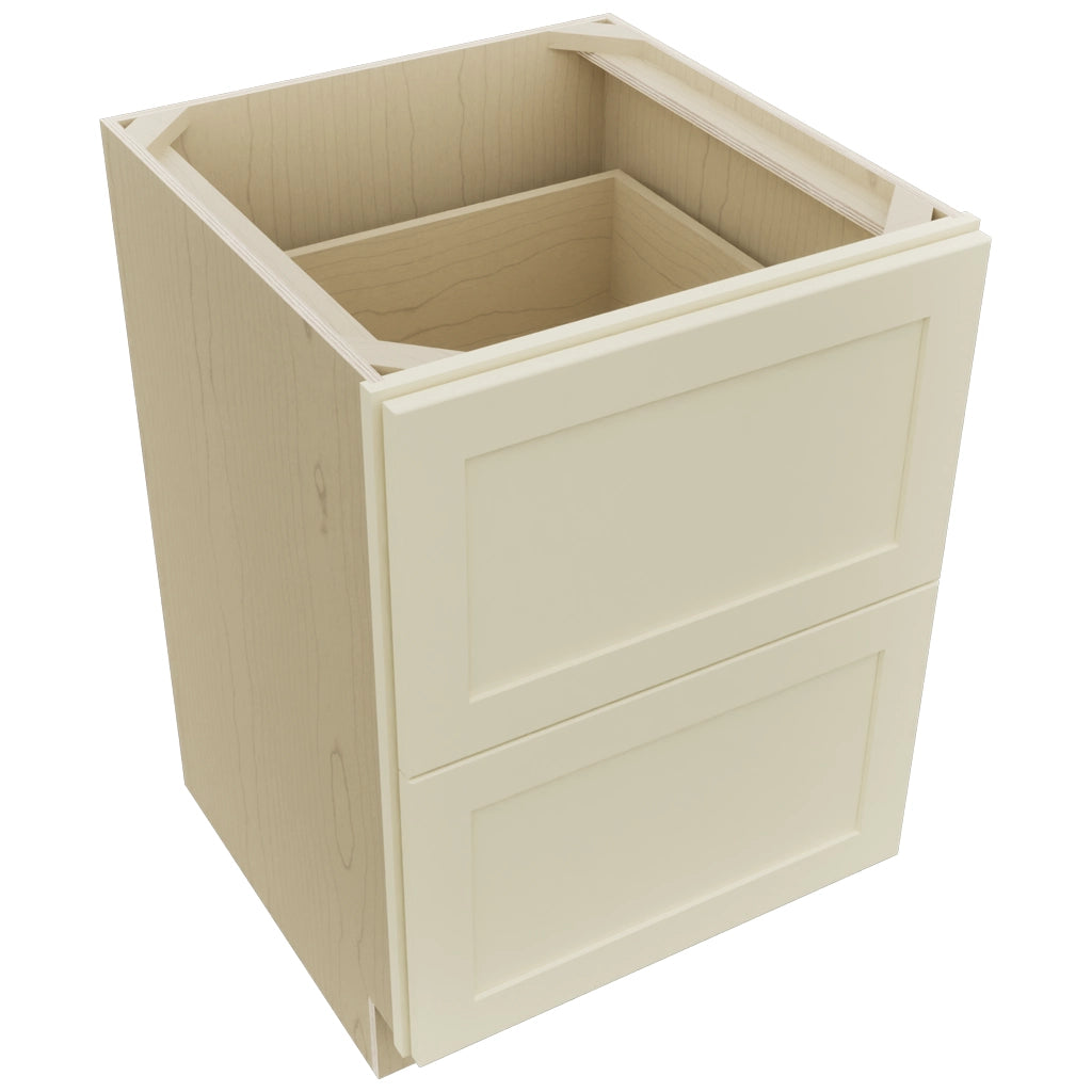 Fabuwood Galaxy Linen DB24-2 Base 2 Drawers Cabinet, Top View