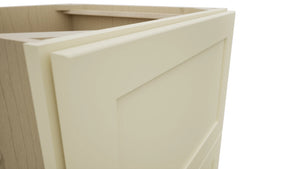 Fabuwood Galaxy Linen DB24-2 Base 2 Drawers Cabinet, Detail View