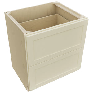 Fabuwood Galaxy Linen DB30-2 Base 2 Drawers Cabinet, Top View