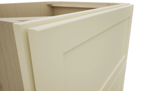 Fabuwood Galaxy Linen DB30-2 Base 2 Drawers Cabinet, Detail View