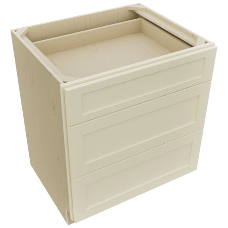 Fabuwood Galaxy Linen DB30 Base 3 Drawers Cabinet, Top View