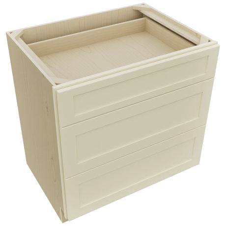 Fabuwood Galaxy Linen DB33 Base 3 Drawers Cabinet, Top View
