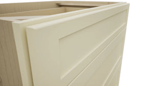 Fabuwood Galaxy Linen DB36 Base 3 Drawers Cabinet, Detail View