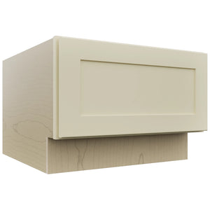 Fabuwood Galaxy Linen DBS24 Base Bench Seat Cabinet, Front View