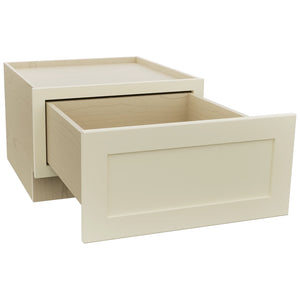 Fabuwood Galaxy Linen DBS24 Base Bench Seat Cabinet, Open View