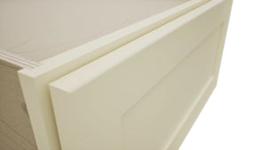 Fabuwood Galaxy Linen DBS24 Base Bench Seat Cabinet, Detail View