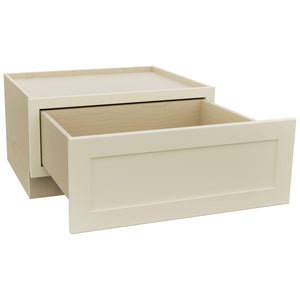 Fabuwood Galaxy Linen DBS30 Base Bench Seat Cabinet, Open View