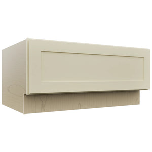 Fabuwood Galaxy Linen DBS36 Base Bench Seat Cabinet, Front View