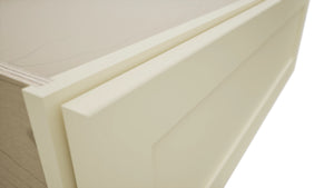 Fabuwood Galaxy Linen DBS36 Base Bench Seat Cabinet, Detail View