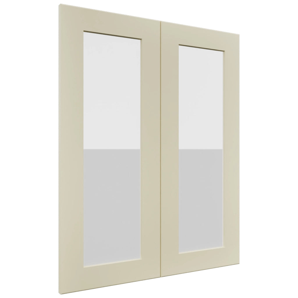 Fabuwood Galaxy Linen DS GDW2430 Wall Glass Door, Front View