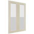 Fabuwood Galaxy Linen DS GDW2436 Wall Glass Door, Front View