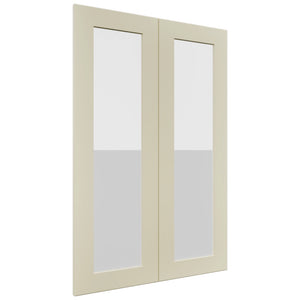 Fabuwood Galaxy Linen DS GDW2436 Wall Glass Door, Front View