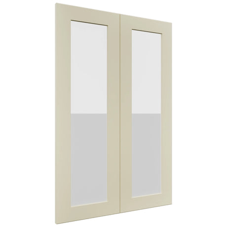 Fabuwood Galaxy Linen DS GDW2436 Wall Glass Door, Front View