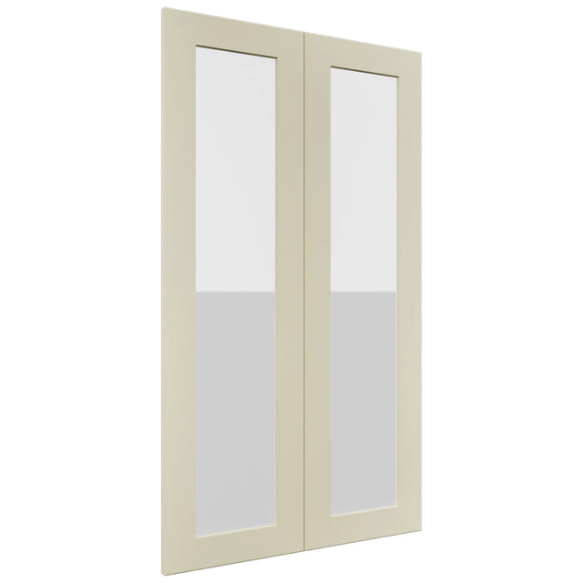 Fabuwood Galaxy Linen DS GDW2442 Wall Glass Door, Front View