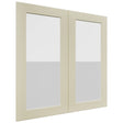 Fabuwood Galaxy Linen DS GDW3030 Wall Glass Door, Front View