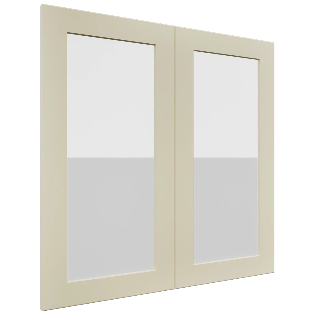 Fabuwood Galaxy Linen DS GDW3030 Wall Glass Door, Front View