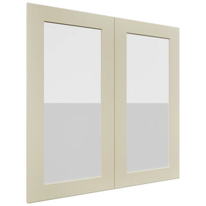 Fabuwood Galaxy Linen DS GDW3030 Wall Glass Door, Front View