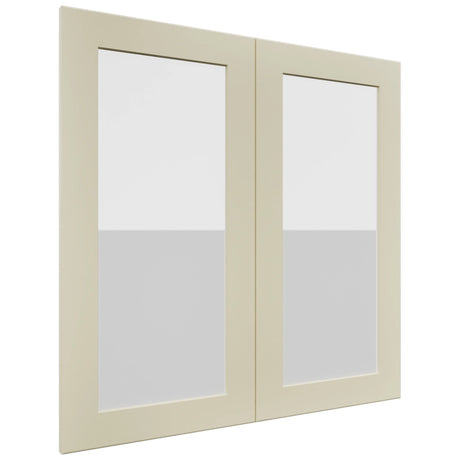 Fabuwood Galaxy Linen DS GDW3030 Wall Glass Door, Front View