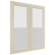 Fabuwood Galaxy Linen DS GDW3036 Wall Glass Door, Front View