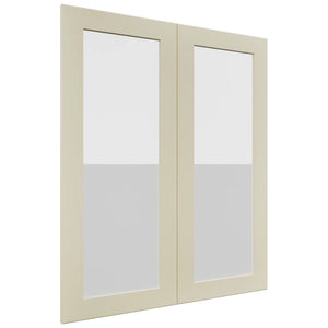 Fabuwood Galaxy Linen DS GDW3036 Wall Glass Door, Front View