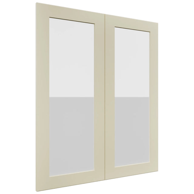 Fabuwood Galaxy Linen DS GDW3036 Wall Glass Door, Front View