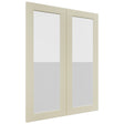 Fabuwood Galaxy Linen DS GDW3039 Wall Glass Door, Front View
